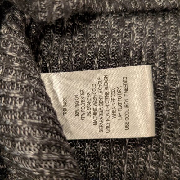 Derek Heart Charcoal Gray Super Soft Mini Dress Long Tee - Women's sz M - Picture 5 of 5